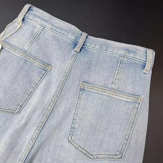 七夕福利-NO退｛牛仔裤｝（春秋款）内里磨毛蓝色牛仔小脚裤-喜出 商品图4