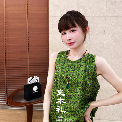 【预售7天】良木礼无袖小衫（挂饰）（17968） 商品图1