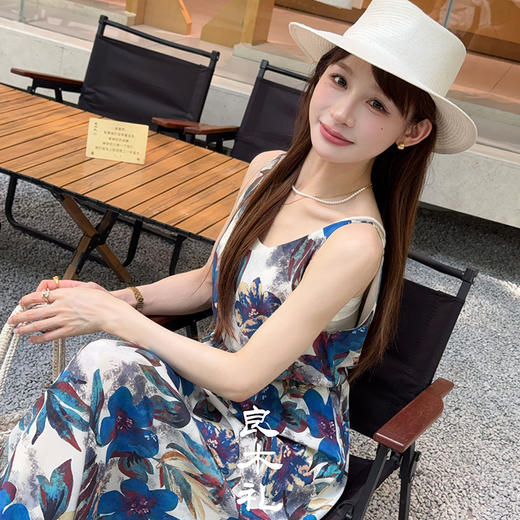 【预售7天】良木礼真丝吊带裙（腰带）（2323） 商品图0