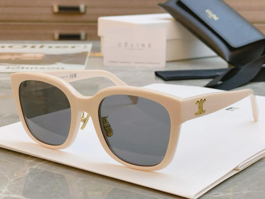 新款 CELINE赛琳 TRIOMPHE 05镜腿logo标识 板材镜架 方形 太阳眼镜 女款（AN） 商品图2
