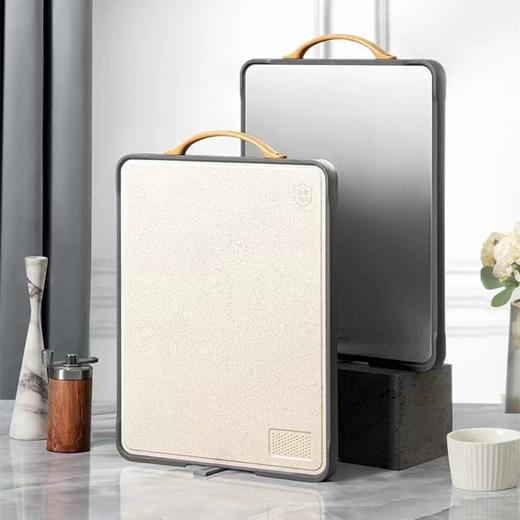 康巴赫谷物纤维不锈钢菜板双面可用生熟分切不混用不串味基地直邮 商品图0