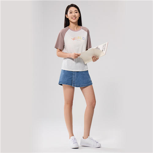 佐丹奴女装25年新款纯棉针织T恤衫05395214 商品图7