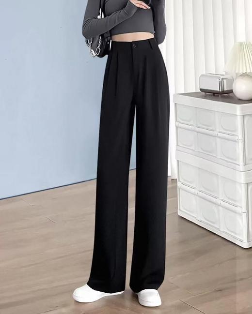 ｛休闲裤｝（剪标）一粒扣西装直筒裤-喜出 商品图2