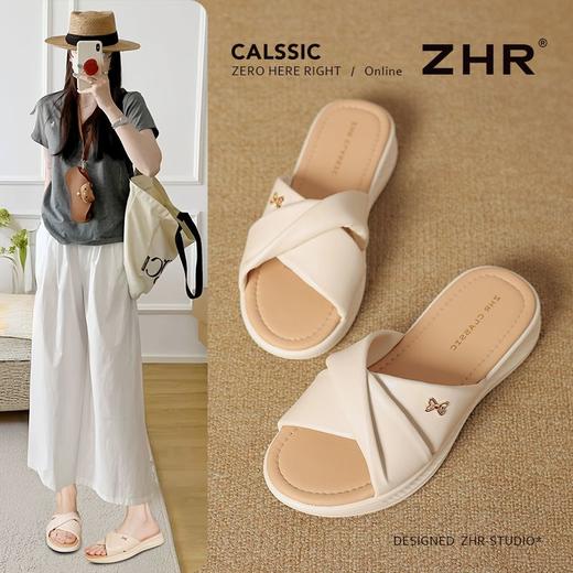 ZHR则则厚底拖鞋女2025新款夏外穿凉拖软底休闲凉拖鞋一脚蹬女鞋 商品图1