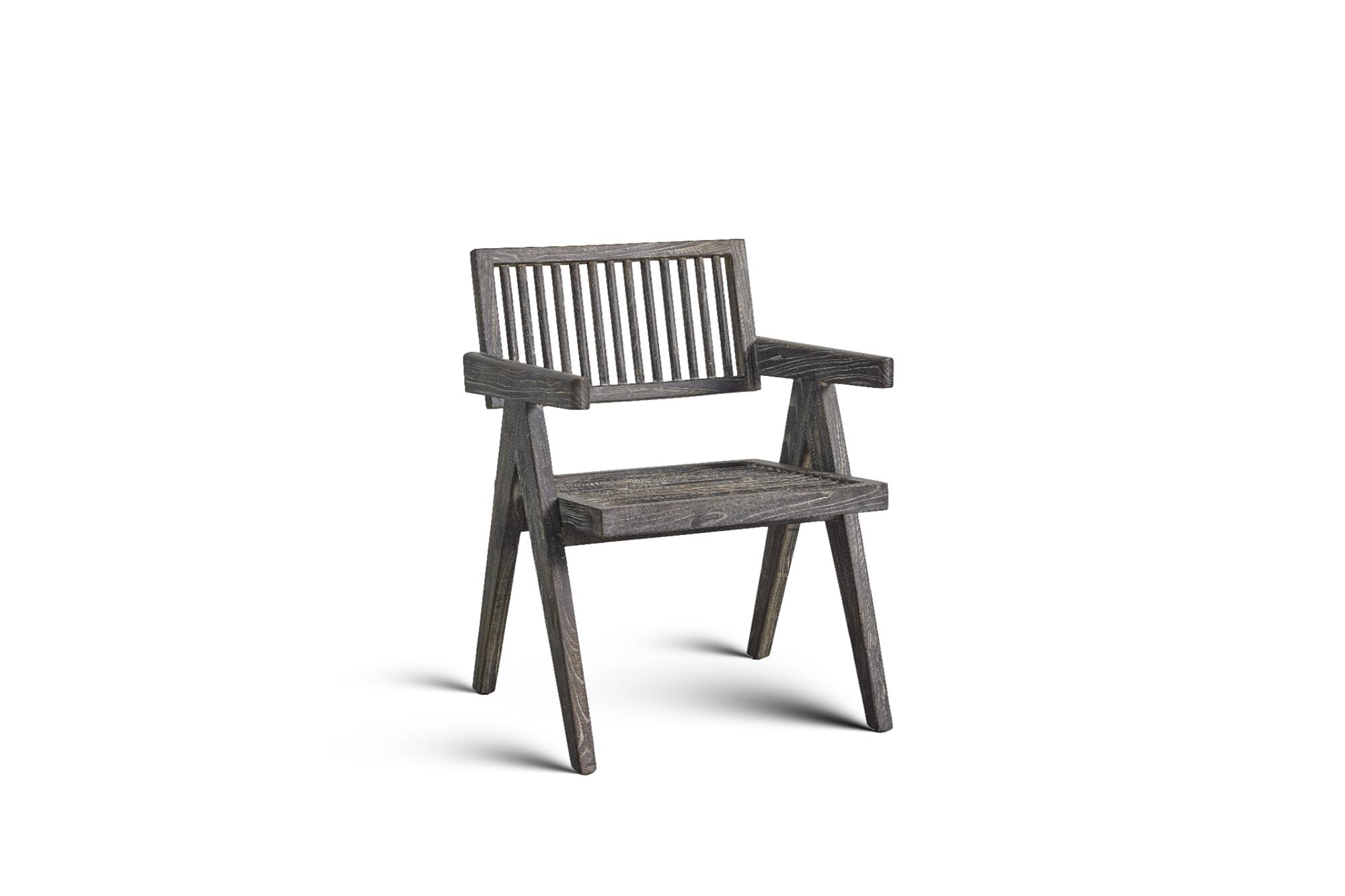 Chandigarh 昌迪加榆木餐椅