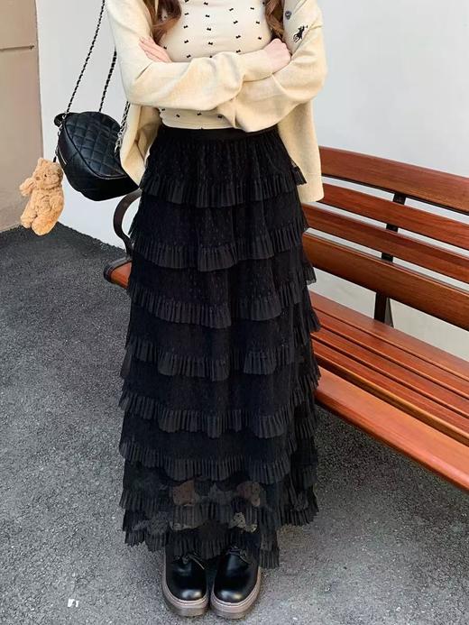 半裙系-6812芭蕾风波点仙女半身裙-喜出 商品图4