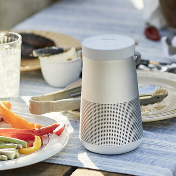 博士【焕新补贴】SoundLink Revolve+II 户外便携音响 银色 360度环绕防水蓝牙电脑桌面音响大水壶二代 商品图4