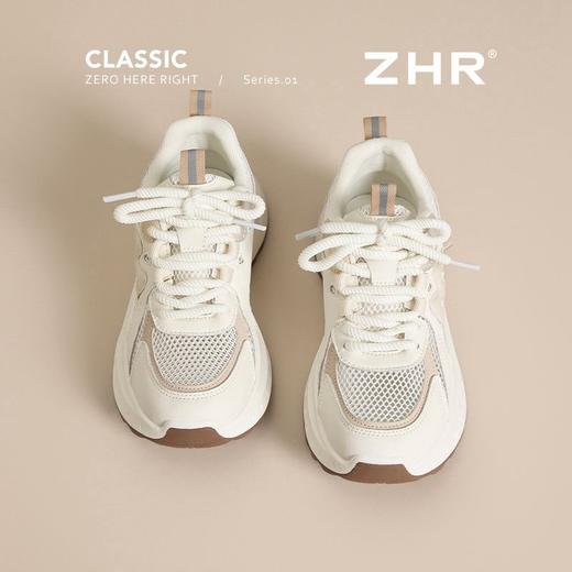 ZHR则则5CM增高透气网面老爹鞋女厚底夏季轻便运动鞋超软底阿甘鞋 商品图8