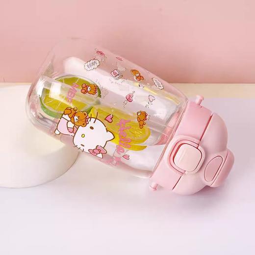 4楼Eubelle欧蓓 KT猫/玉桂狗/库洛米塑料双饮儿童水杯500ml 活动价：39元 商品图2