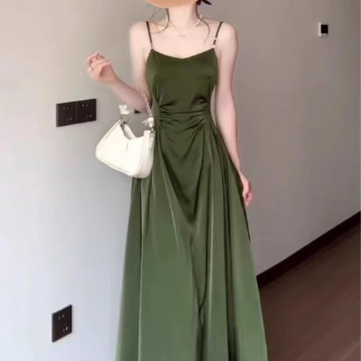 裁缝学苑AS520法式吊带缎面褶皱收腰连衣裙纸样裙子样板版型图纸 商品图1