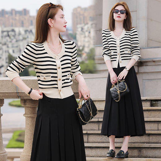 FEIMI春季小香风针织开衫H2436 商品图6