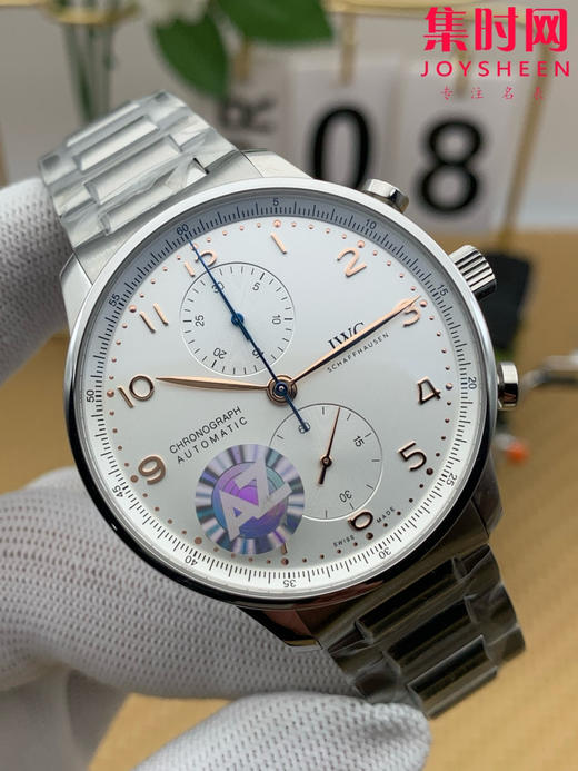 扛鼎新作一IWC万国表 AZ葡萄牙系列计时腕表 透底葡计钢带款 男士腕表 金针葡计 商品图1