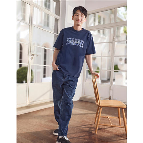 佐丹奴男装25年新款蔚蓝经典系列纯棉T恤衫01095209 商品图11