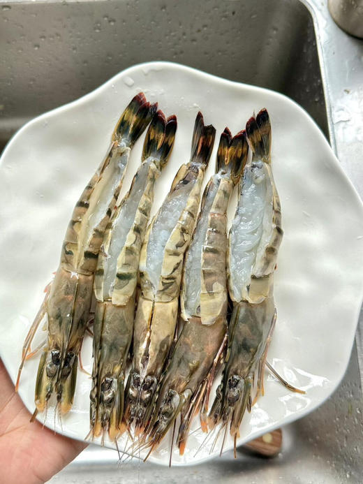 越南活冻黑虎虾🦐，急冻锁鲜，但品质没有一点影响，鲜度很好～肉好Q弹鲜甜 商品图4