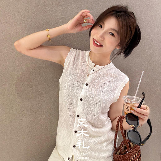 【预售7天】良木礼羊毛无袖开衫（5919） 商品图1