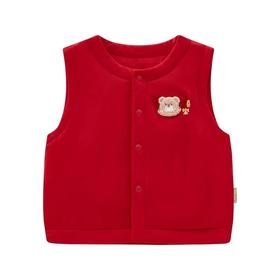 拉比-童衣类(春)I5喜乐全开马夹红色LYAB102306