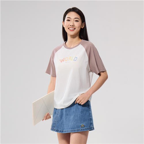 佐丹奴女装25年新款纯棉针织T恤衫05395214 商品图6