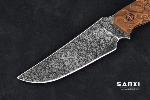 三希堂  现代刀系列  冰裂小直  未开刃 商品图2