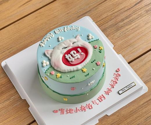 猫猫手绘蛋糕 妈~ （猫咪） n m （文字可换） 商品图0