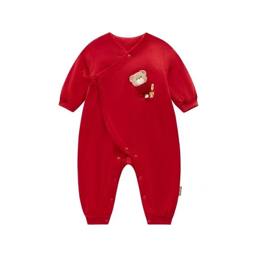 拉比-童衣类（春）I5喜乐绑带连体衣红色LYAB103203 商品图0