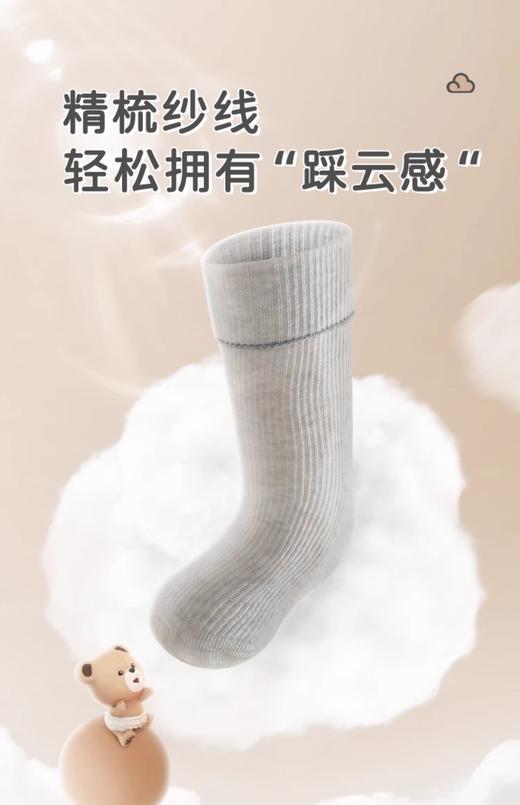 拉比-配饰类（秋）H4抑菌半筒袜（2双装)LXED103723 商品图1