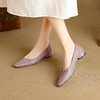 【预售5天】巨舒服法式绝美超软羊皮单鞋新款方头通勤真皮粗跟气质女鞋子NJMK&K1666 商品缩略图1