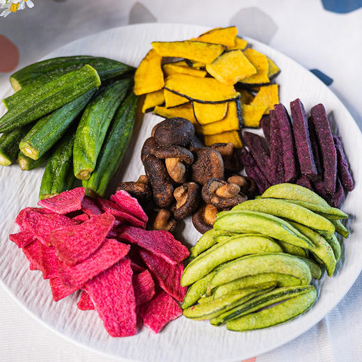 【每日果蔬脆】一次吃6种蔬菜 不含防腐剂 健康零食 营养丰富 孩子爱吃AA 商品图1