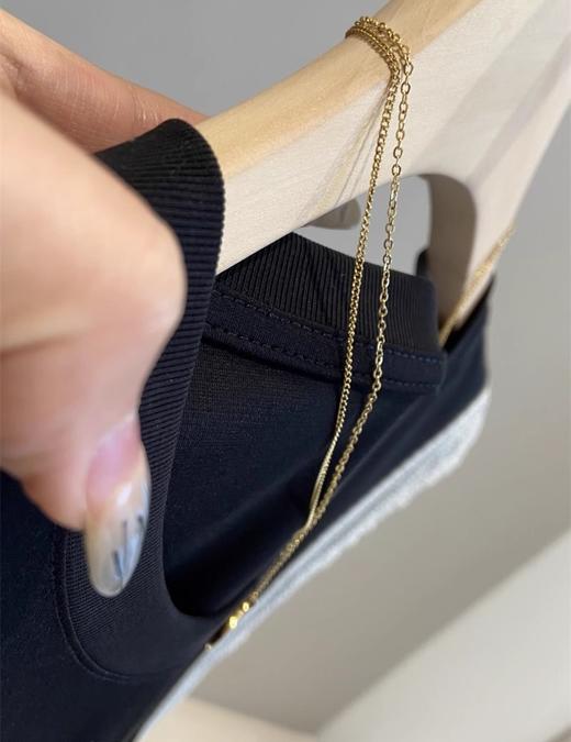 花边袖凉感桑蚕丝女士背心连衣裙 商品图7