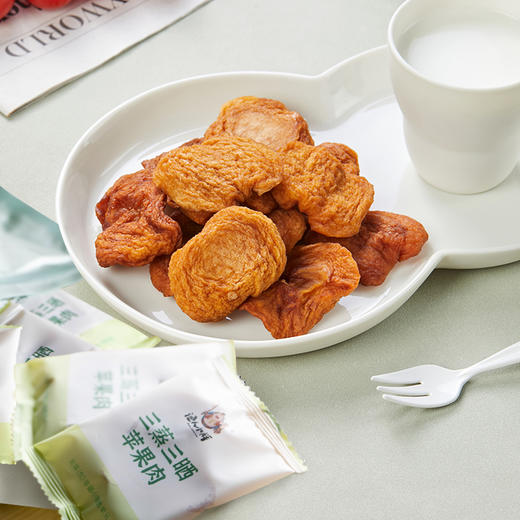 【三蒸三晒苹果肉】红富士制作 8斤鲜果才能出1斤果肉 三蒸三晒保留营养 口感佳AA 商品图2