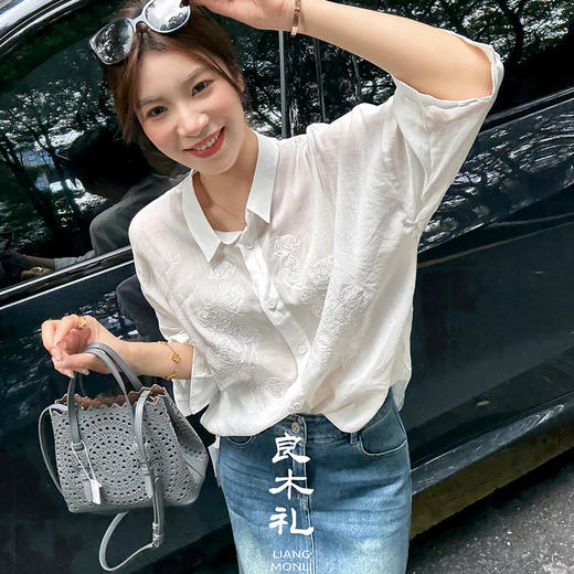 【预售7天】良木礼天丝苎麻衬衣（79212） 商品图0