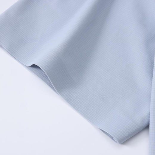 高奢极简无缝短袖韩领小方格吸湿透气冰感夏季翻领polo衫  HLS-WF83022# 商品图5