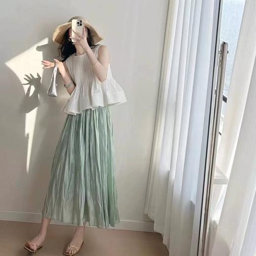 ｛半身裙｝氛围感珠光流沙裙-喜出 商品图0