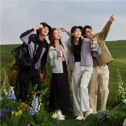 佐丹奴男装25年春日探索系列拼色分割弹力连帽梭织风衣外套 01075006 商品图2