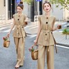 时尚小香风马甲套装2025夏季新款女神范超好阔腿裤两件套潮 BBL2586 商品缩略图1