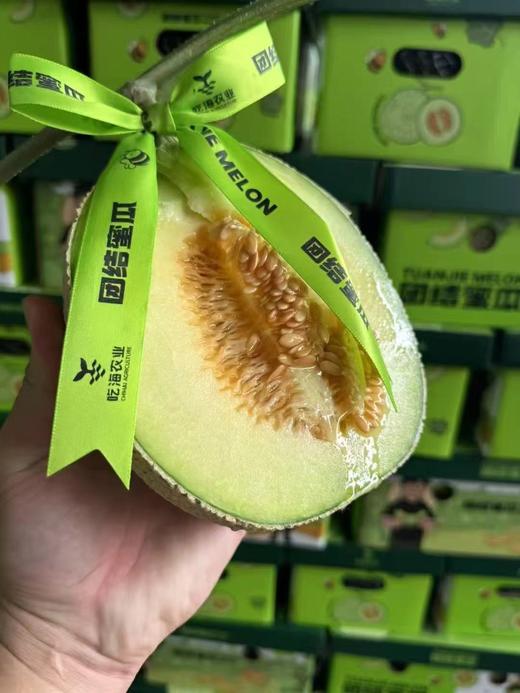 【超甜网纹瓜】团结网纹蜜瓜，冰淇淋蜜瓜，艺术般的网纹，翡翠般的软糯果肉 商品图6