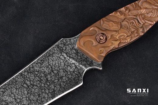 三希堂  现代刀系列  冰裂小直  未开刃 商品图4