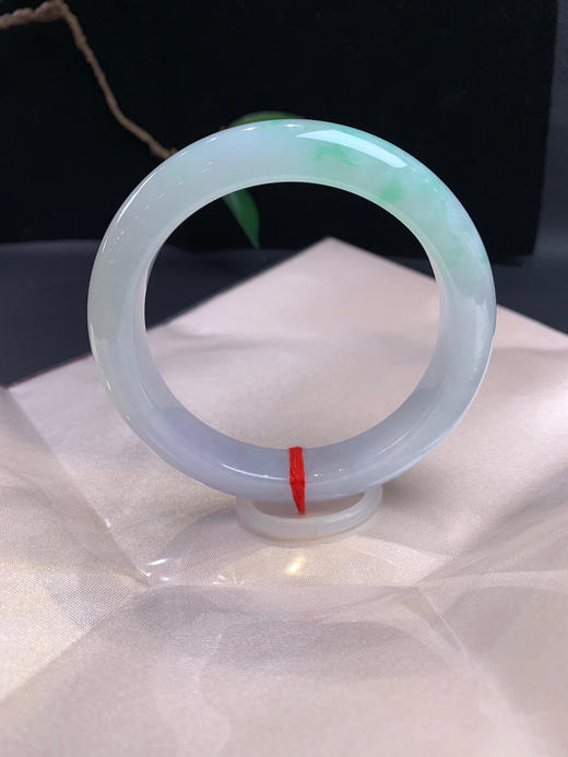 620295，57飘清新绿花手镯，清新甜美，一截清新绿 商品图0