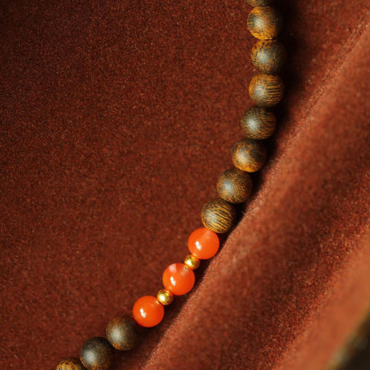 【青山特惠】6mm 42颗 绿棋楠【洛笙】沉香手链   c32 商品图6