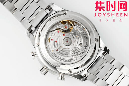 扛鼎新作一IWC万国表 AZ葡萄牙系列计时腕表 透底葡计钢带款 男士腕表 白盘蓝针 商品图8