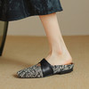 【预售5天】复古国风印花包头半拖鞋女夏外穿新款法式平底穆勒凉拖鞋KYD&9111 商品缩略图0