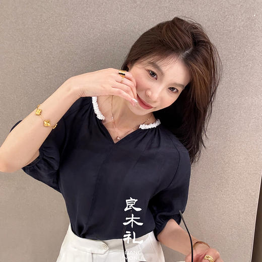 【预售7天】良木礼苎麻圆领小衫（5050） 商品图1