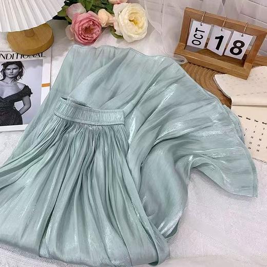 ｛半身裙｝氛围感珠光流沙裙-喜出 商品图4