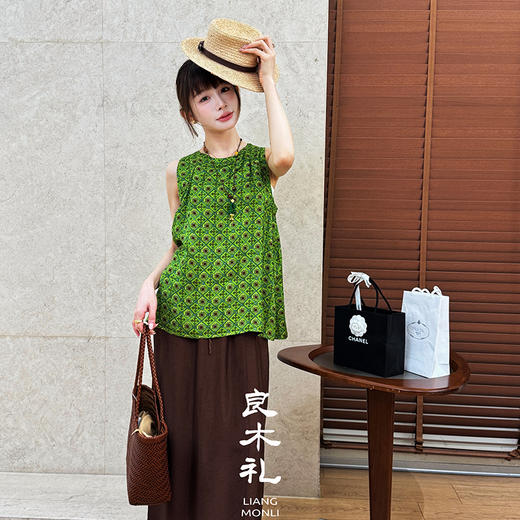 【预售7天】良木礼无袖小衫（挂饰）（17968） 商品图0