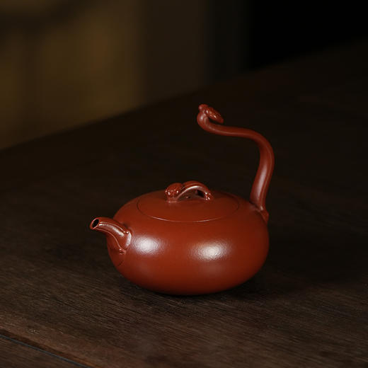 龙德堂陶艺 汤宣武制《顺心如意》220cc 原矿大红袍  库存请咨询客服 商品图2