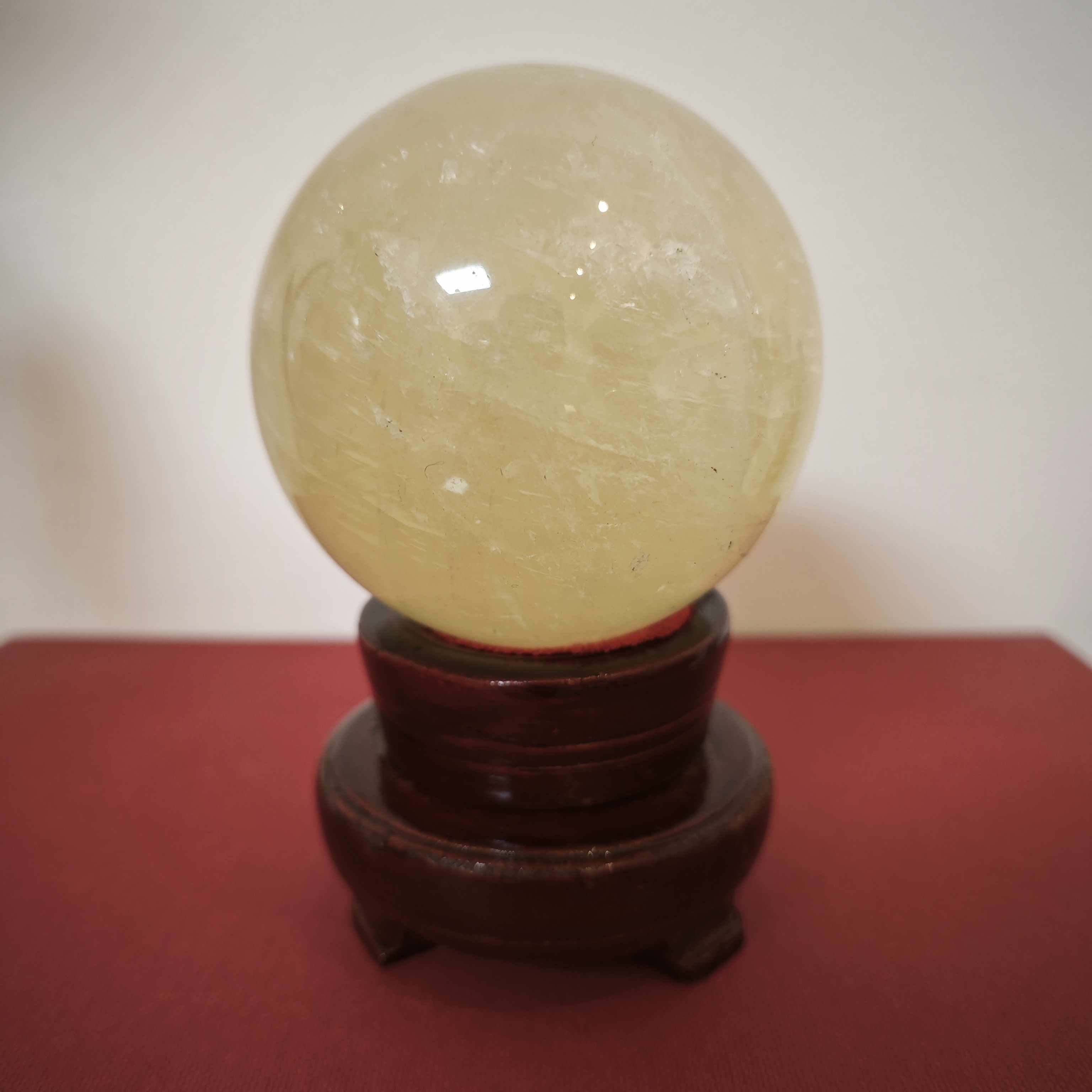 天然黄水晶球，净化厕所在西北污水煞 化解厨房占水位