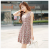 冰丝棉背心连衣裙睡裙裙子 均码 颜色:杏色碎花 商品缩略图0