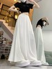 ｛休闲裤2025｝6515棉麻风宽松显瘦半身裙裤大宽腿阔腿裤-喜出 商品缩略图6