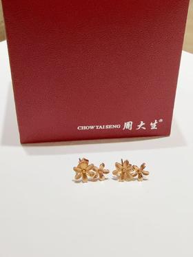 1F 周大生 18K耳饰