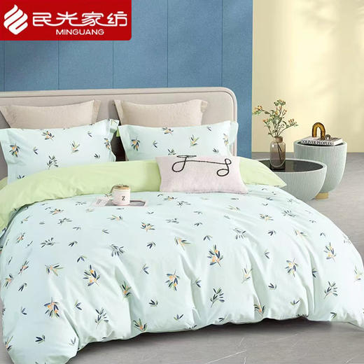 民光全棉简约印花【四件套】（220*240CM）-PY4604EXG 商品图1