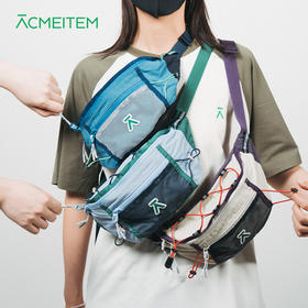 【出游季特惠】ACMEITEM爱棵米 户外拼色骑行腰包可调节休闲挎包 GAG3510408A